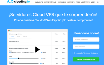 Clouding.io servicios de hosting cloud en España: Gran calidad, buen servicio y excelente disponibilidad.