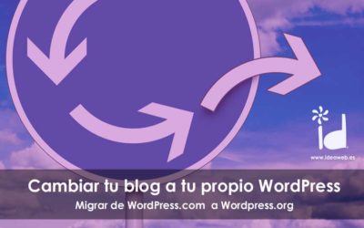 WordPress: Cambiar tu blog de WordPress.com a WordPress.org migra tu blog a tu servidor propio.