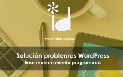 Cómo corregir el error de mantenimiento programado en WordPress