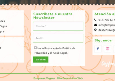 Creacion Web Tienda Vegana