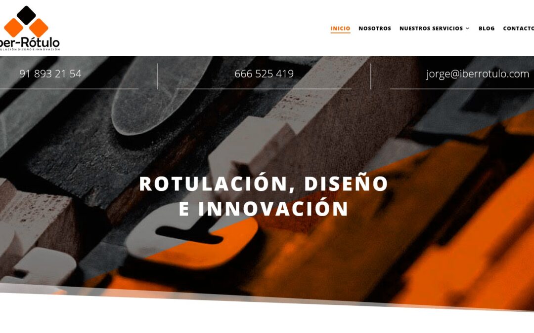 Nueva página web para empresa de luminosos y rotulación en Madrid