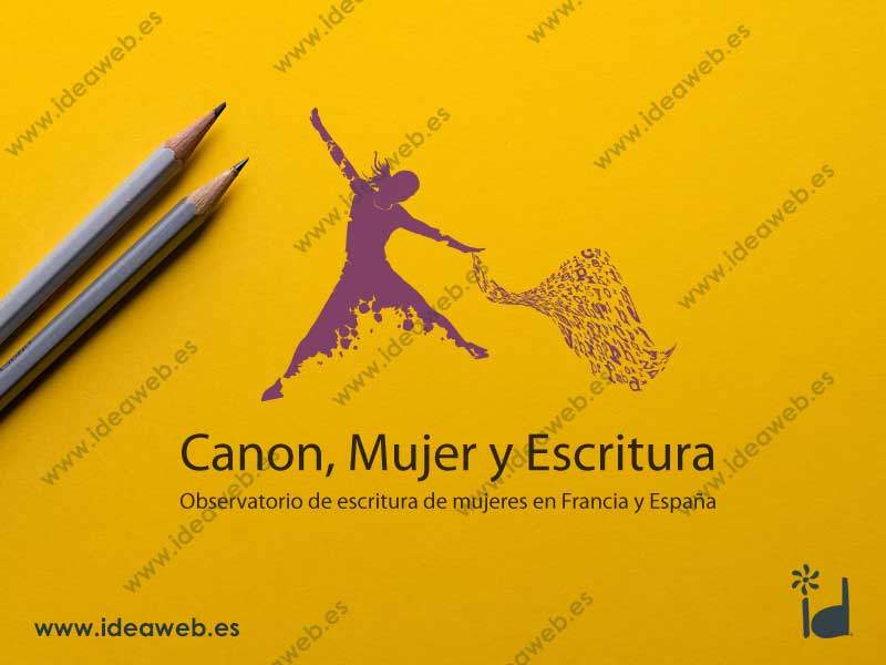 Diseño de logotipo Madrid proyecto literario mujer y escritura