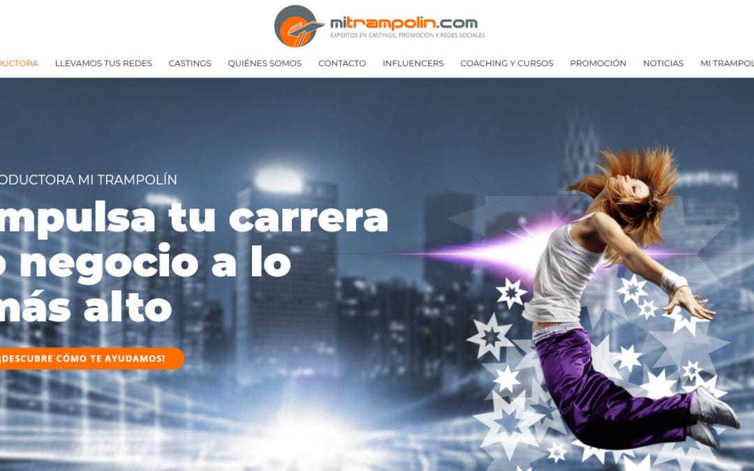 Diseño web Madrid para productora musical, castings, promoción, producción y redes sociales