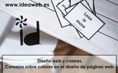 Diseño web y colores. Consejos sobre colores en el diseño de páginas web.