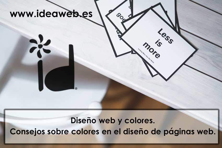 Diseño web y colores. Consejos sobre colores en el diseño de páginas web.