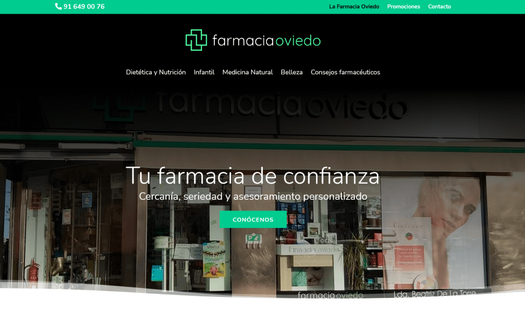 Diseño de página web para Farmacia en Madrid