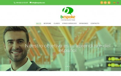 Diseño De Páginas Web Para Empresa De Clases De Español E Inglés Traducción De Idiomas