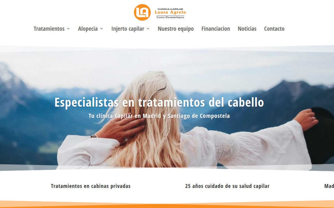 Diseño web para clínicas en madrid y Santiago de Compostela. Diseño web sanitario sector salud.
