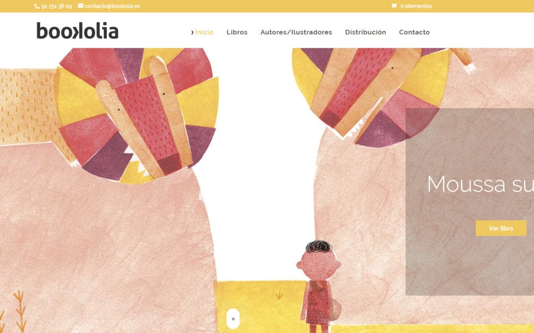Diseño de página web para empresa literatura en Madrid. Web de editorial, editores y venta de libros.