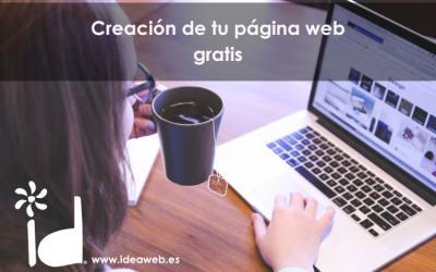 Creación de tu página web gratis