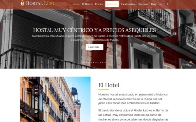Página Web Para Hostal En Madrid. Diseño Web De La Nueva Página Para Hostal En El Centro Madrileño.