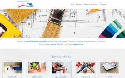 Diseño De Pagina Web Para Empresa De Reparaciones Y Reformas En Madrid