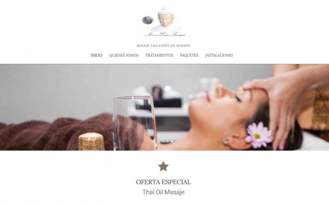 Diseño de páginas web en Madrid para empresa masajes y salud
