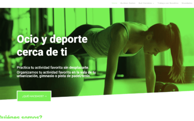 Nuevo Diseño De Página Web Para Empresa Madrileña Ocio Y Deporte