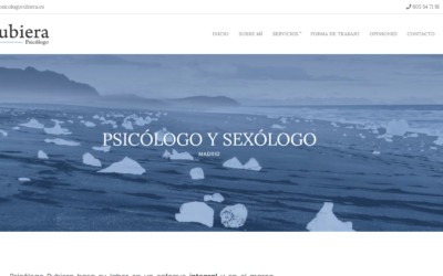 Diseño Web Sexólogo Madrid. Diseño De La Pagina Web Para Psicólogo Sexólogo En Madrid.
