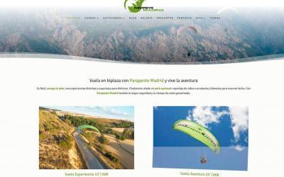 Diseñamos La Nueva Web Para Empresa De Parapente En Madrid