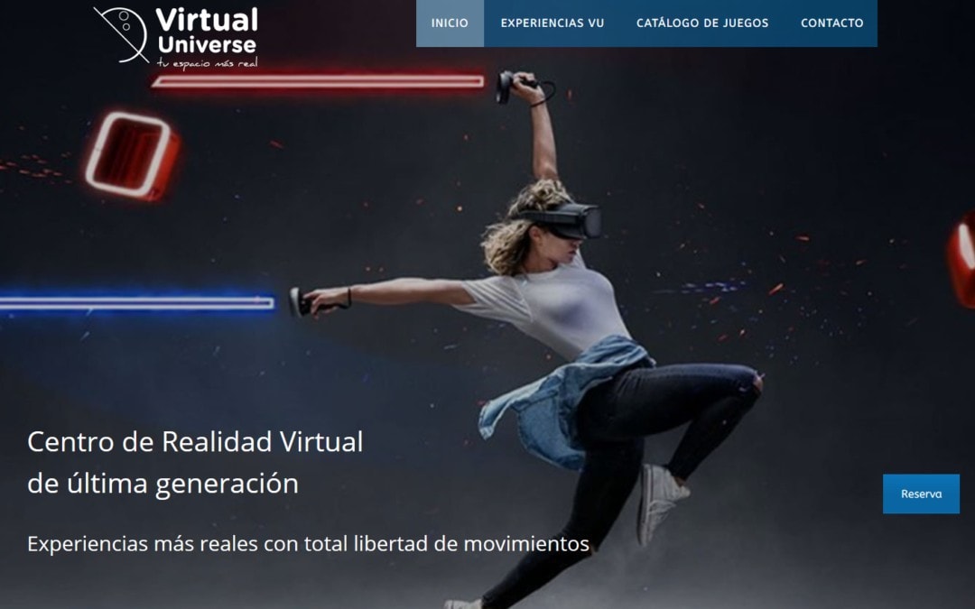 Nuevo diseño web para empresa de ocio local sobre juegos y Realidad Virtual