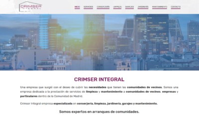 Creación Página Web Para Empresa De Servicios En Madrid