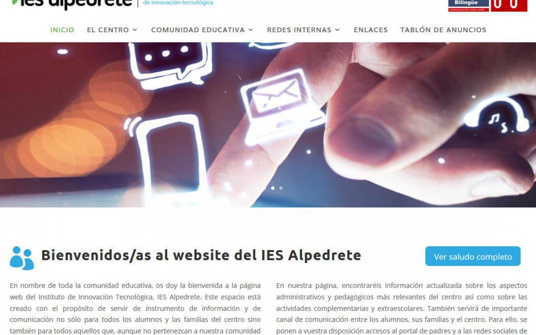 Diseño de página web para colegio instituto público de innovación tecnológica Madrid