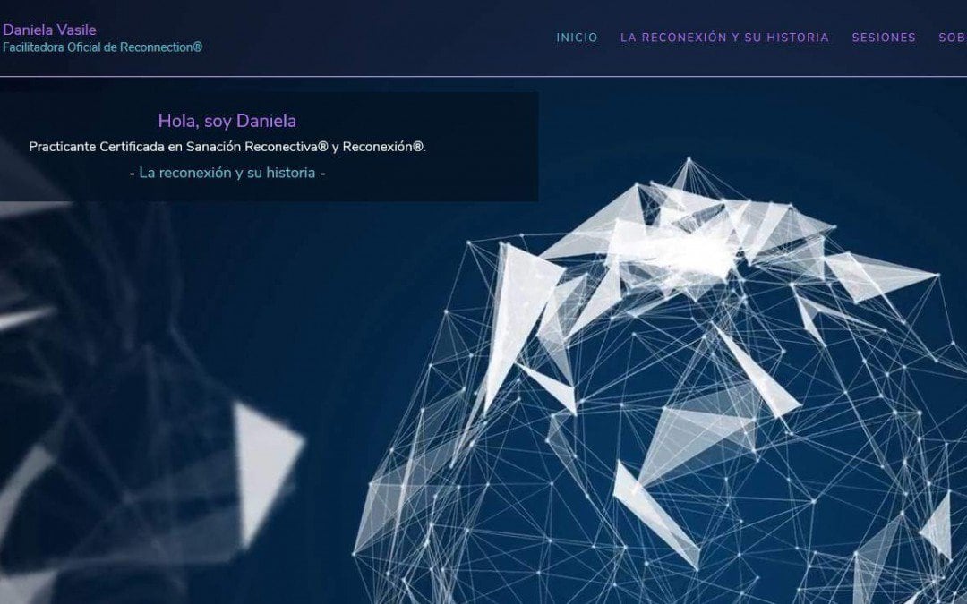 Diseño de página web para terapias energéticas en Madrid.