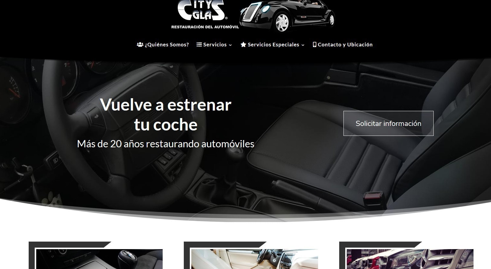 diseño web automovil reparcion y restauracion del automovil