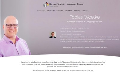 Diseño Pagina Web Para Profesor Formación En Idiomas