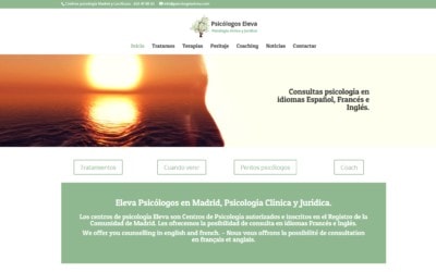 Diseño Pagina Web Para Centros De Psicología Y Psicólogos En Madrid.