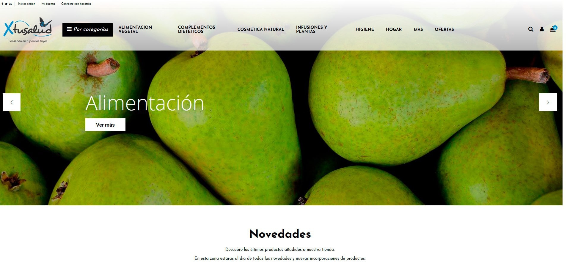 teinda online alimentación